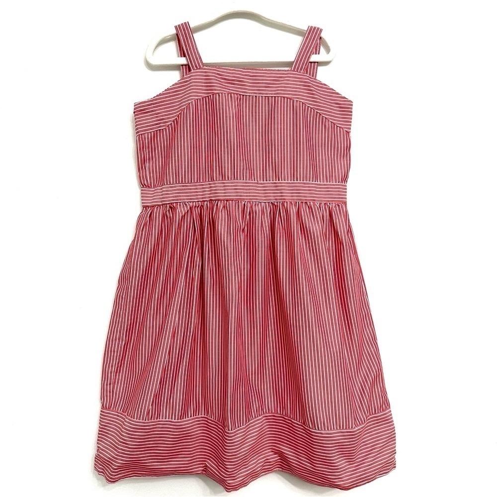 EUC A.T.U.N Red and White Striped Dress Size 8-9 Yr